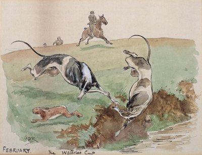 The Month of February: Coursing by George Derville Rowlandson